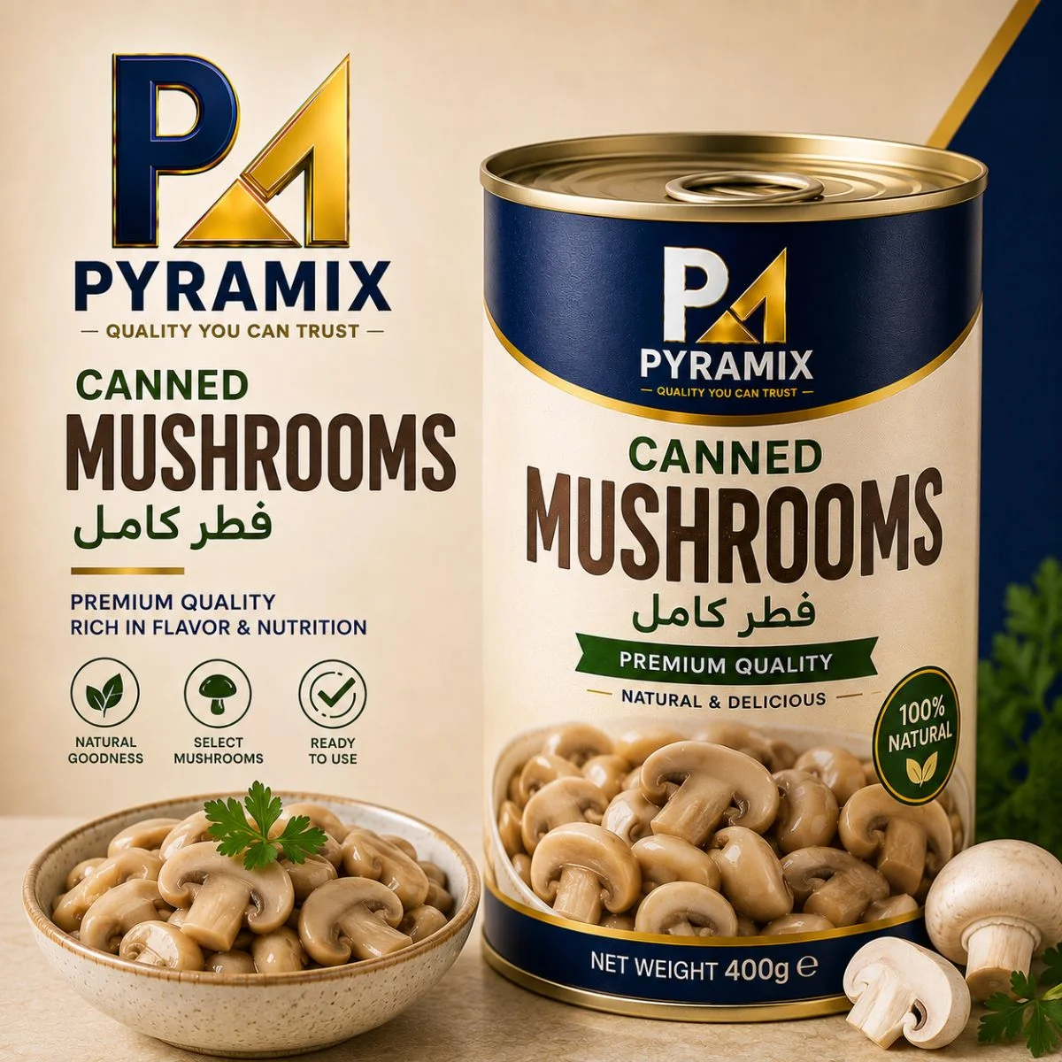 مشروم معلب